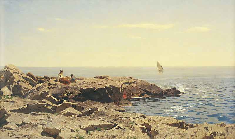 on the seafront